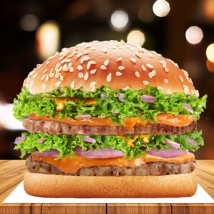 Double chicken burger